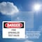 Signmission Fire Sprinkler Test Valve Danger Sign, Plastic, 10in W x 7in L, 2PK OS-2PACK-DS-P-710-L-2384 - alternate 5